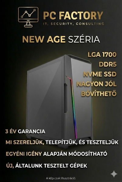 PC FACTORY NEW AGE 17 ( Intel i3 14100F/8GB DDR5/1TB NVME SSD/GT1030)